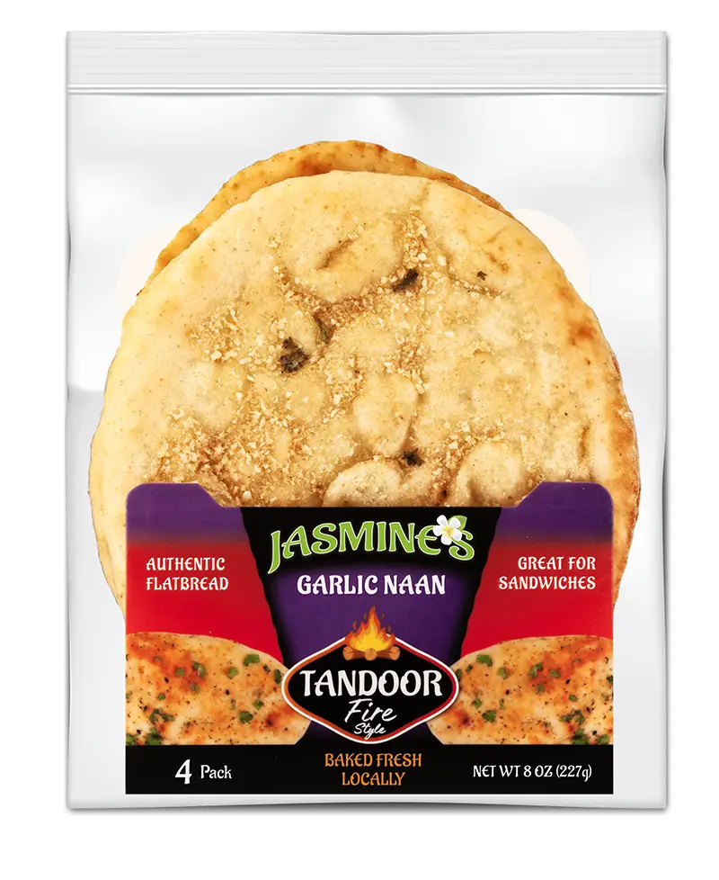 Jasmine's Garlic Naan 4pack
